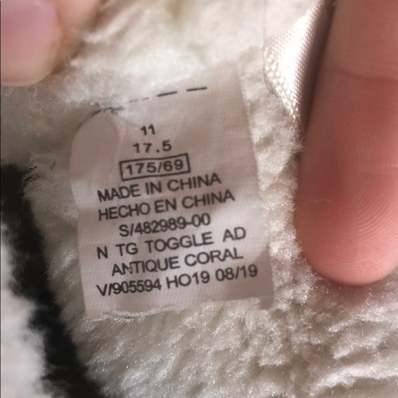 Antique Coral Fuzzy Toggle Boots - Picture 8 of 8